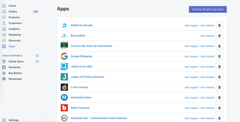 Shopify Apps List